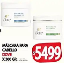 Supermercados Becerra Dove mascara para cabello oferta