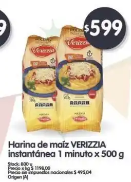 Supermercados Buenos Días VERIZZIA Harina de maíz instantánea 1 minuto oferta