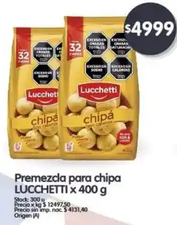 Supermercados Buenos Días LUCCHETTI Premezcla para chipa oferta