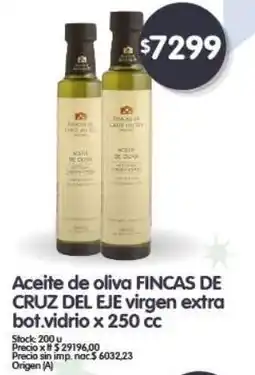 Supermercados Buenos Días FINCAS DE CRUZ DEL EJE Aceite de oliva virgen extra bot.vidrio oferta