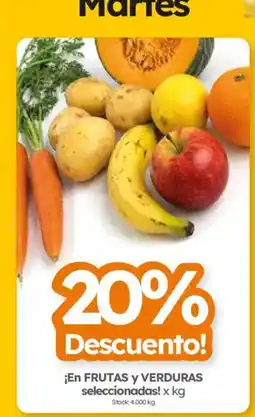 Cordiez Frutas y verduras oferta