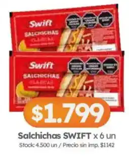 Cordiez Swift salchichas clasicas oferta