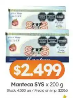 Cordiez Sys manteca oferta
