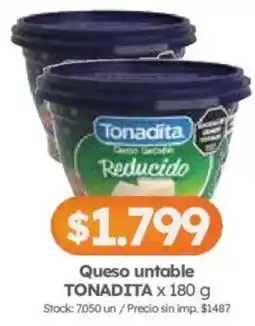 Cordiez Tonadita queso untable reducido oferta