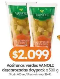 Cordiez Vanoli aceitunas verdes oferta