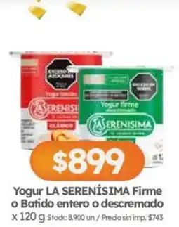 Cordiez La serenisima yogur firme oferta