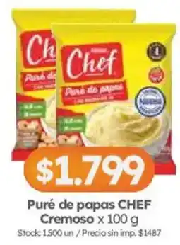 Cordiez Chef puré de papas cremoso oferta