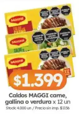 Cordiez Maggi caldos carne, gallina o verdura oferta