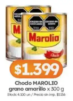 Cordiez Marolio chodo grano amarillo oferta