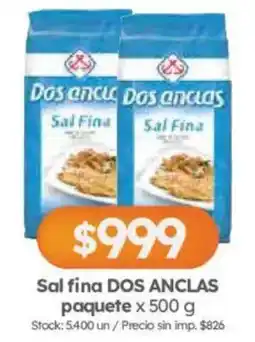 Cordiez Dos anclas sal fina oferta