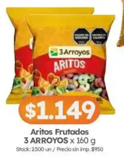 Cordiez 3 arroyos aritos frutados oferta