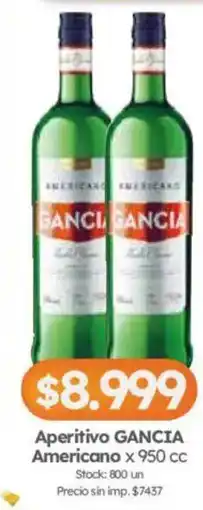 Cordiez Gancia aperitivo americano oferta