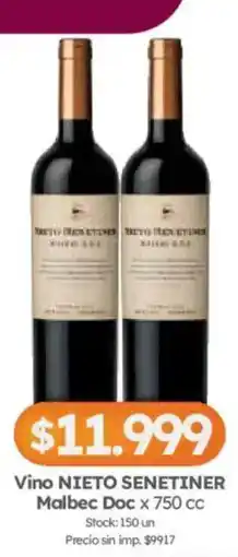 Cordiez Nieto senetiner vino malbec doc oferta
