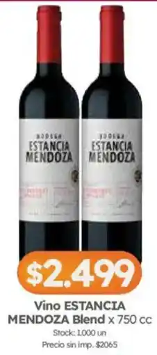 Cordiez Estancia mendoza blend oferta