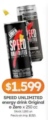 Cordiez Huelo speed unlimited energy drink original o zero oferta
