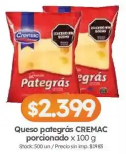 Cordiez Cremac queso pategrás oferta