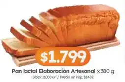 Cordiez Pan lactal Elaboración Artesanal oferta