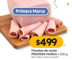Cordiez Primera Marca fiambre de cerdo oferta