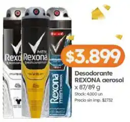 Cordiez Rexona desodorante aerosol oferta