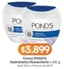 Cordiez Pond's crema hydratante/humectante oferta