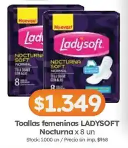 Cordiez Ladysoft toallas femeninas nocturna oferta