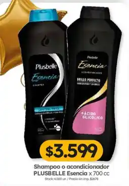 Cordiez Plusbelle shampoo o acondicionador Esencia oferta