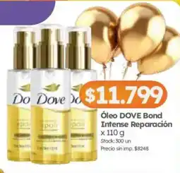 Cordiez Dove óleo DOVE Bond Intense Reparación oferta