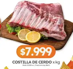 Cordiez Costilla de cerdo oferta