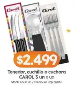 Cordiez Carol tenedor, cuchillo o cuchara oferta