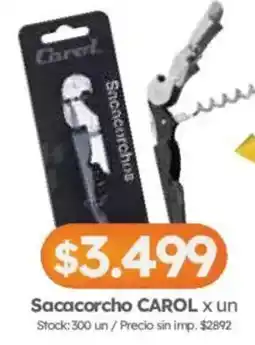 Cordiez Carol sacacorchos oferta