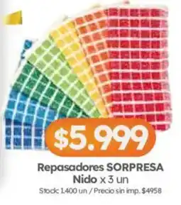 Cordiez Repasadores SORPRESA oferta