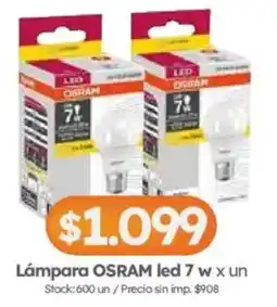 Cordiez Osram lampara led 7 w oferta