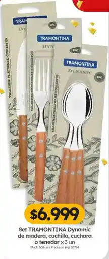 Cordiez Tramontina set dynamic de madera, cuchillo, cuchara o tenedor oferta
