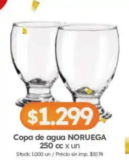 Cordiez Noruega copa de agua oferta