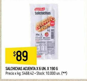 Changomas Salchichas Acuenta oferta