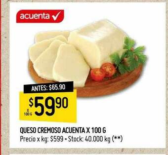 Changomas Queso Cremoso Acuenta oferta