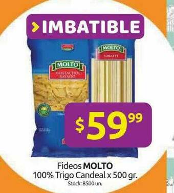 Cordiez Fideos Molto 100% Trigo Candeal oferta