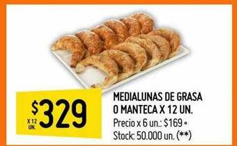 Changomas Medialunas De Grasa O Manteca oferta