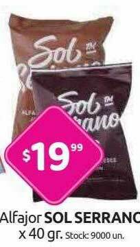 Cordiez Alfajor Sol Serrano oferta