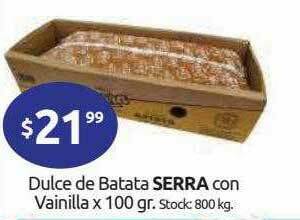 Cordiez Dulce De Batata Serra Con Vainilla oferta