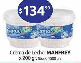 Cordiez Crema De Leche Manfrey oferta