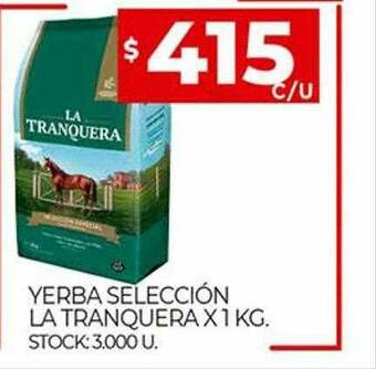 Supermercados DIA Yerba Selección La Tranquera oferta
