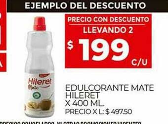 Supermercados DIA Edulcorante Mate Hileret oferta