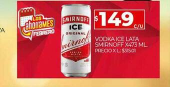 Supermercados DIA Vodka Ice Lata Smirnoff oferta