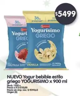 Supermercados Buenos Días Nuevo yogur bebible estilo griego yoğurisimo oferta