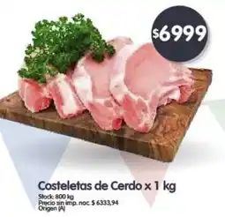 Supermercados Buenos Días Costeletas de Cerdo oferta