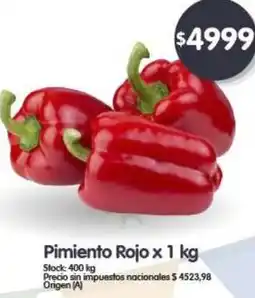 Supermercados Buenos Días Pimiento Rojo oferta