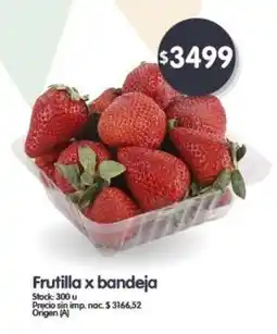 Supermercados Buenos Días Frutilla x bandeja oferta