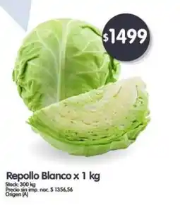 Supermercados Buenos Días Repollo Blanco oferta