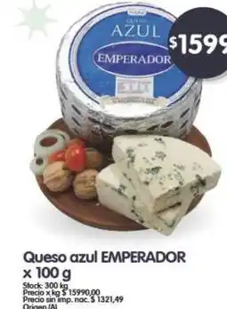 Supermercados Buenos Días EMPERADOR Queso azul oferta